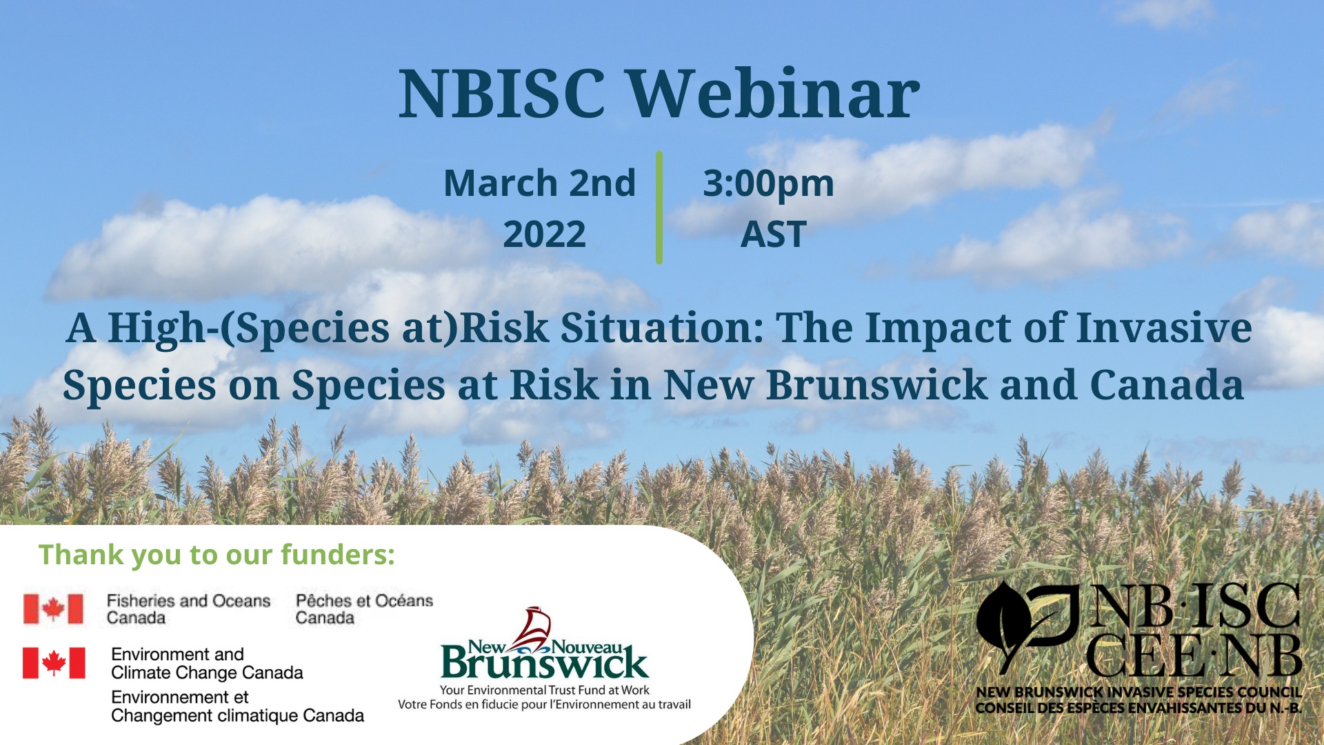 A High-(Species at)Risk Situation: The Impact of Invasive Species on Species at Risk in NB &amp; Canada